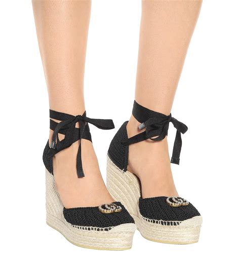 espadrilla gucci|gucci espadrilles wedges.